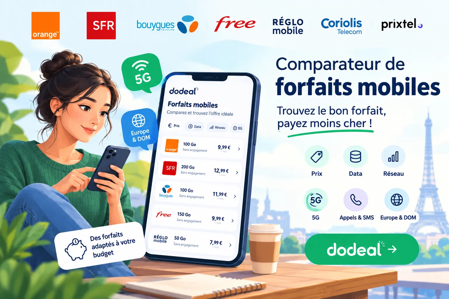 Comparateur de forfaits mobiles : comment choisir le bon forfait et payer moins cher