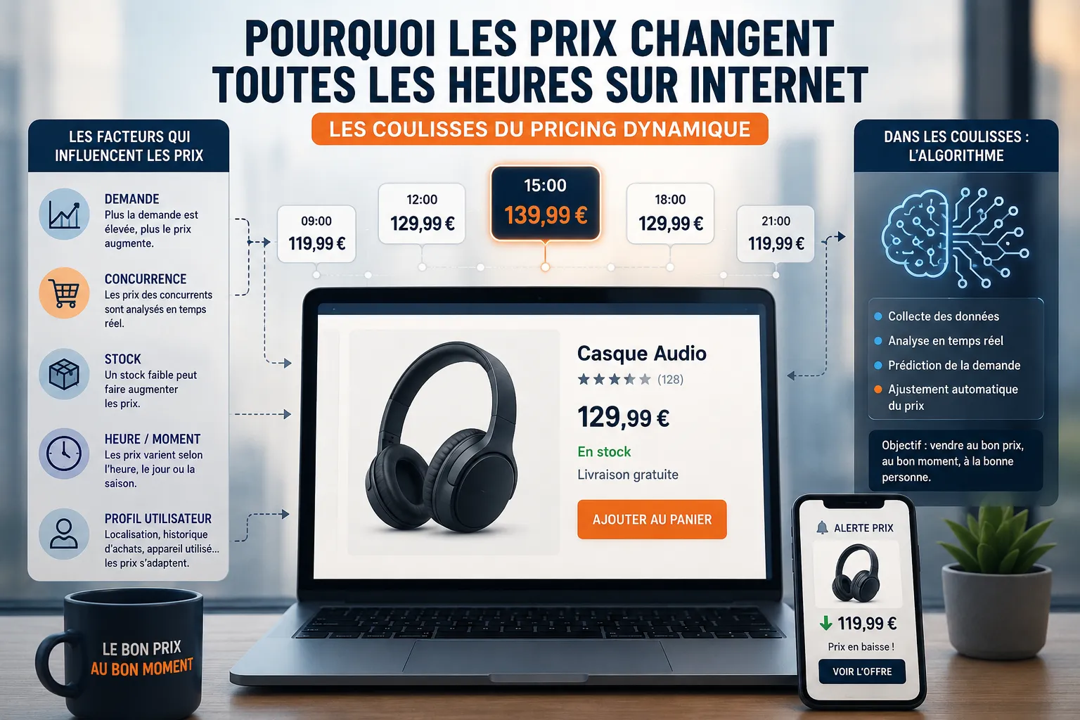 Pourquoi les prix changent toutes les heures sur internet : les coulisses du pricing dynamique
